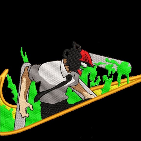 Black Anime Chainsaw Man Hoodie - Picture 2 of 2